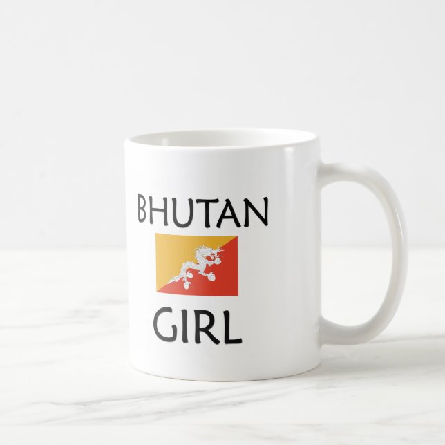 BHUTAN FLICKA KAFFEMUGG (Höger)