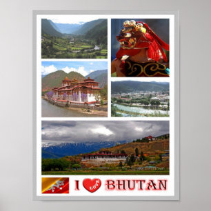 Bhutan - I Kärlek - Poster