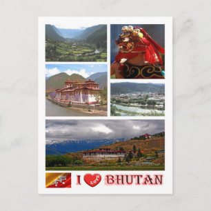Bhutan - I Kärlek - Vykort