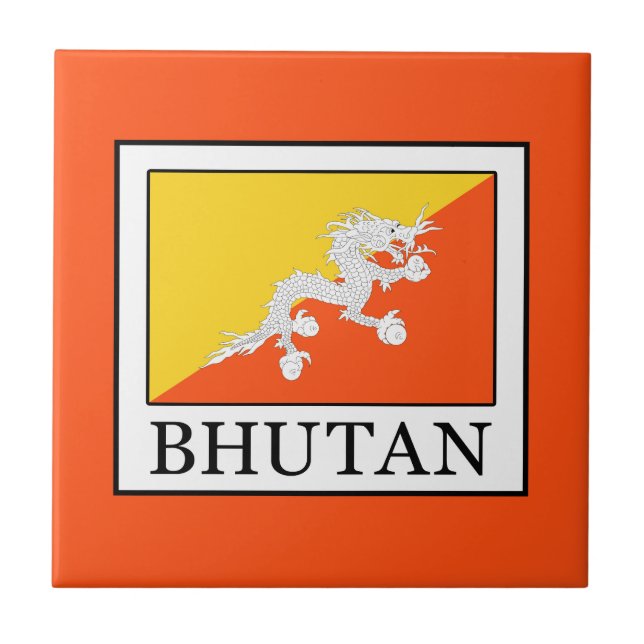 Bhutan Kakelplatta (Framsidan)