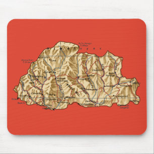 Bhutan karta Mousepad Musmatta