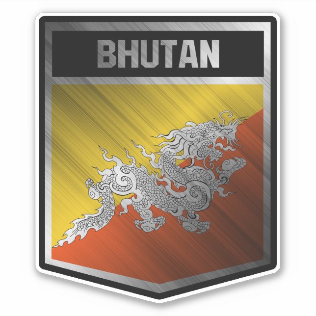 Bhutan Klistermärken (Framsida)
