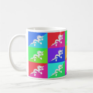 Bhutan Multihue flaggormugg Kaffemugg