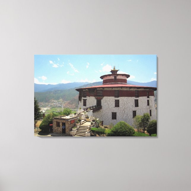 Bhutan museum canvastryck (Framsida)