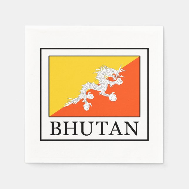 Bhutan Pappersservett (Framsidan)