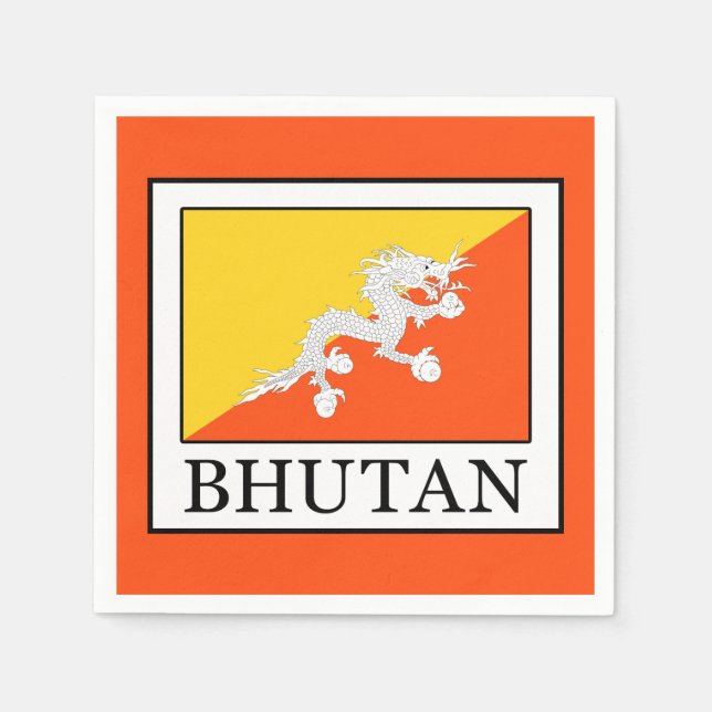 Bhutan Pappersservett (Framsidan)