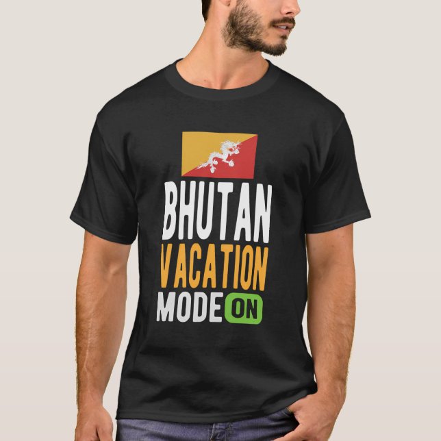 Bhutan Souvenir - Travel - Bhutan-ventilationsläge T Shirt (Framsida)