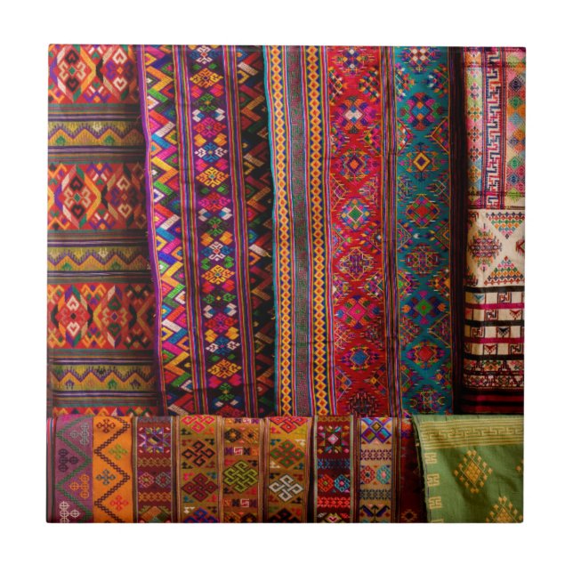 Bhutan textilier till salu kakelplatta (Framsidan)