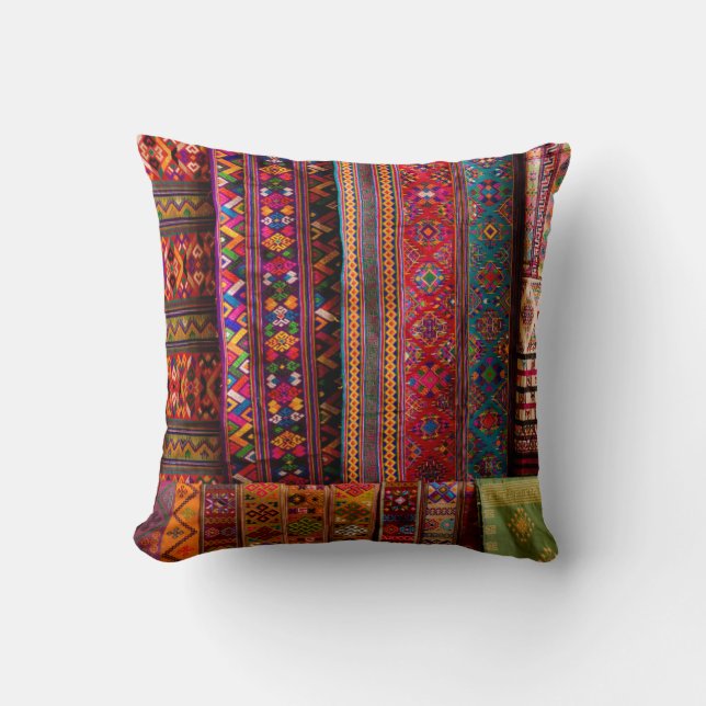 Bhutan tyg till salu kudde (Framsida)