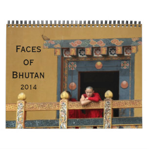 bhutan vänder mot 2014 kalender