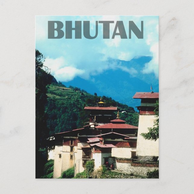Bhutan Vykort (Framsida)
