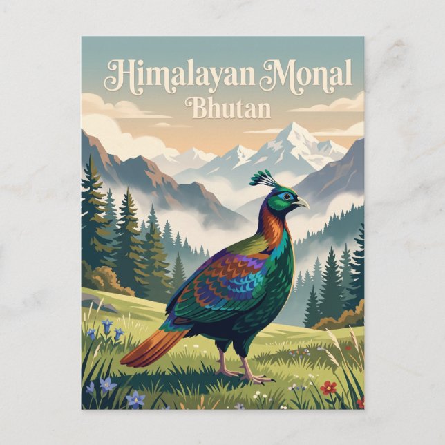 Bhutan Vykort (Framsida)