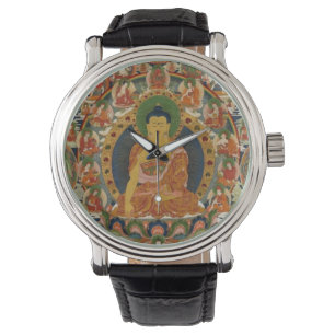 Bhutanes målad färdig mandala armbandsur