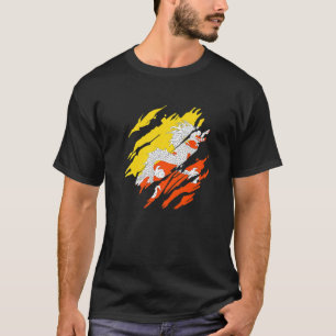 Bhutanese Flagga Bhutan T Shirt