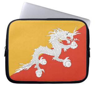 Bhutanese Flagga Laptop sleeve