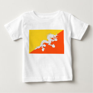Bhutanesisk Flagga (Bhutan) (Thunder Dragon) T Shirt