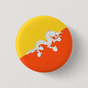 Bhutanesisk Flagga, Flagga av Bhutan Knapp