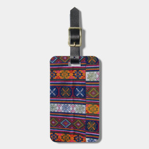Bhutanesisk textil bagagebricka