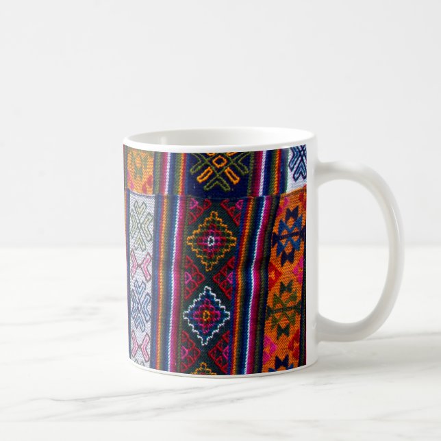 Bhutanesisk textil kaffemugg (Höger)