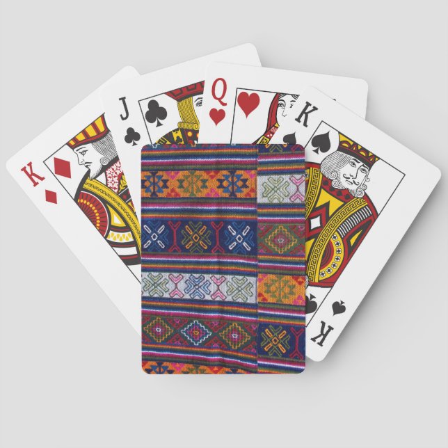 Bhutanesisk textil kortlek (Baksidan)