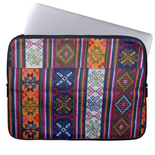 Bhutanesisk textil laptop sleeve (Framsidan)