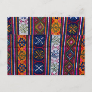 Bhutanesisk textil vykort