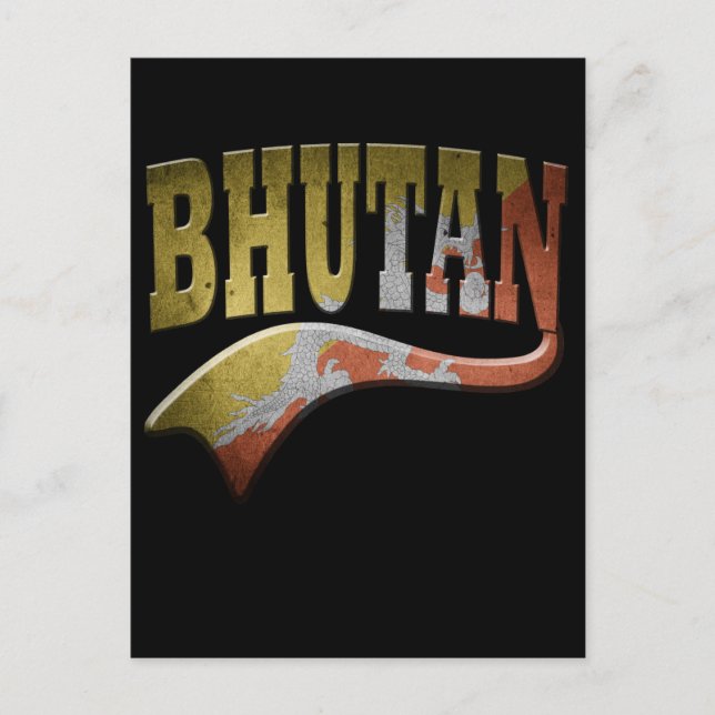 bhutanesisk vykort (Framsida)