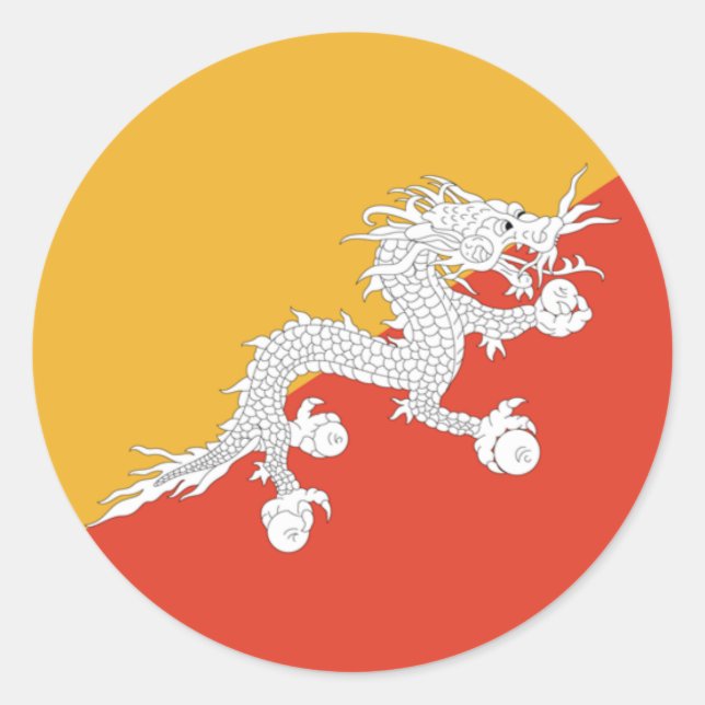 Bhutanesiska klistermärken (Framsida)