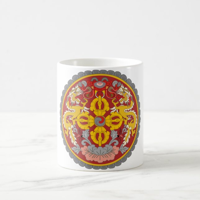 bhutans emblem kaffemugg (Center)