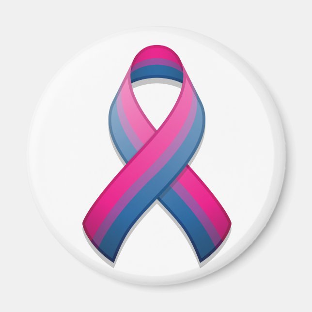 Bi Awareness Ribbon Magnet (Framsidan)
