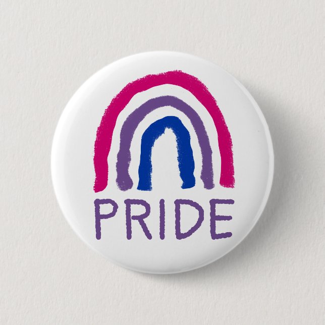 Bi Bisexual Pride Pawaryon Rainbow Knapp (Framsida)
