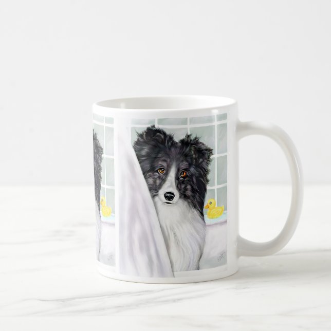 Bi Black Sheltie Bath Kaffemugg (Höger)