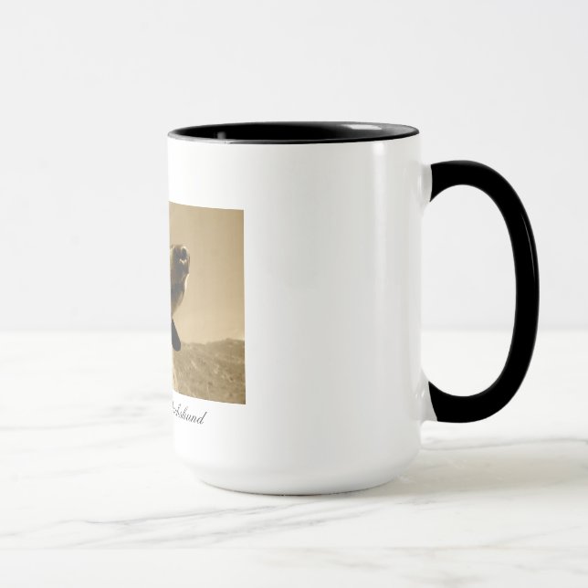 (Bi) den kontinentala frukostmuggen Mugg (Höger)