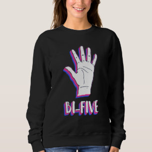 Bi Five Bisexuell Hand Stolt Pride Flagga Lgbtq Re T Shirt