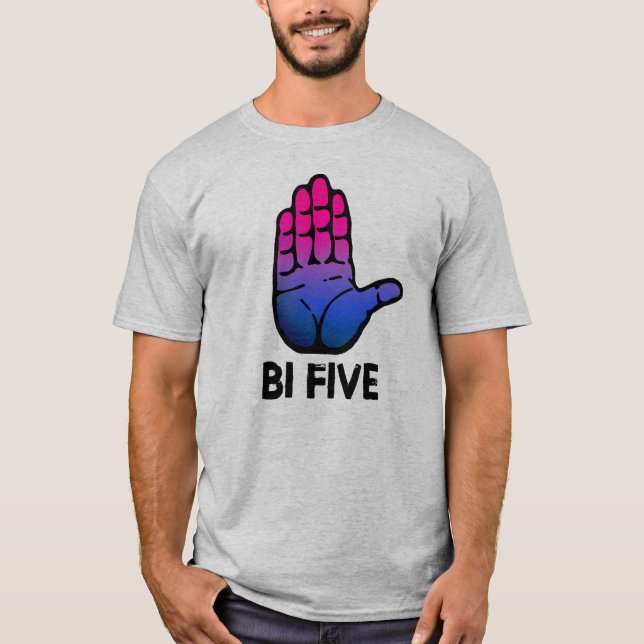 Bi Five Hög Fem T Shirt (Framsida)