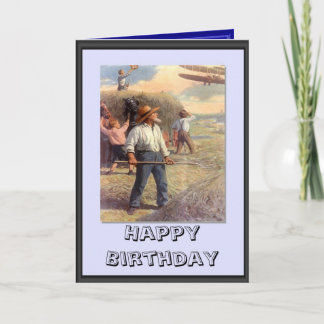 Bi-flygplan över hayfield kort