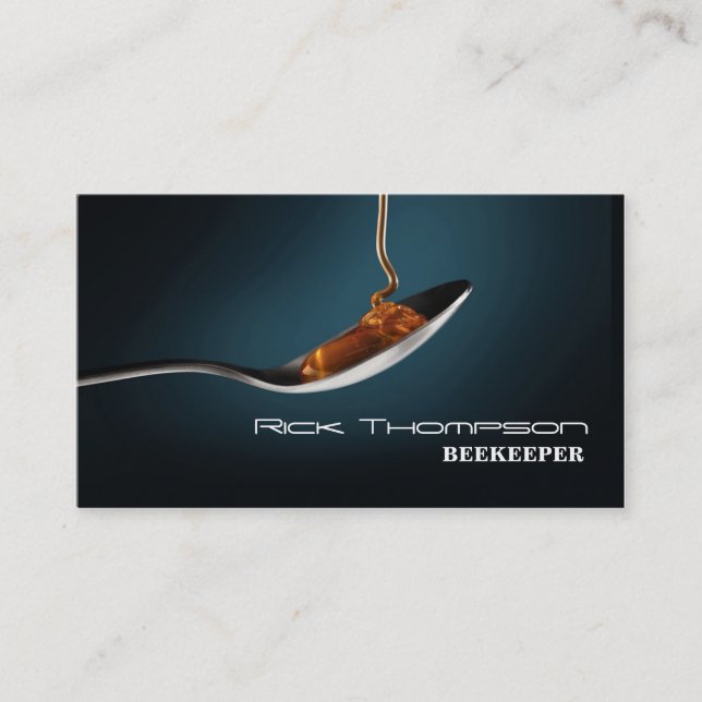 Bi för by för honungsäljare-/Beekeeperbonde Visitkort (Framsida)