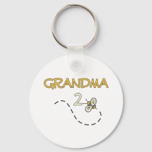 Bi för mormor 2 nyckelring