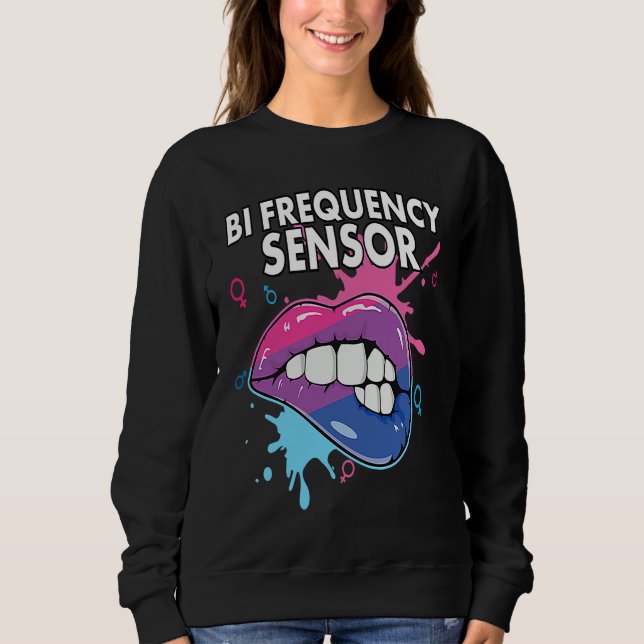 Bi Frequency Sensor Bisexual Rainbow Pride Bisexua T Shirt (Framsida)