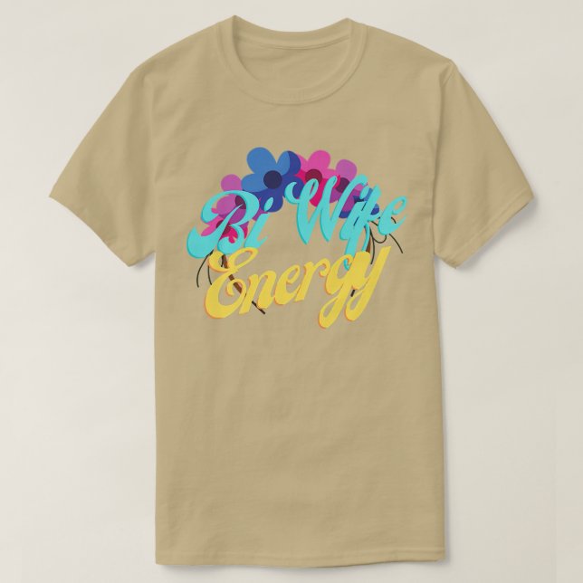 Bi-fru Energy LGBTQ+ Support Premium T-Shirt (Design framsida)
