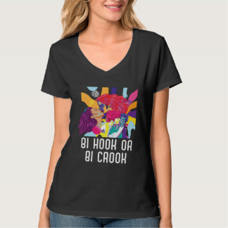 Bi Hook Or Bi Crook Bisexual Rainbow Pride Bisexua T Shirt