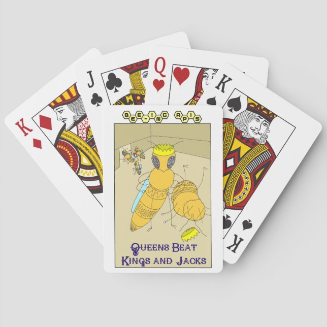 Bi-ingApis "drottningtaktkungar" som leker kort Casinokort (Baksidan)