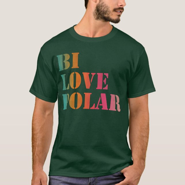 Bi kärlek polar vintage t shirt (Framsida)