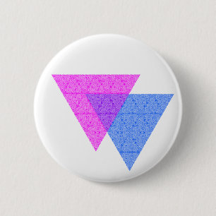 Bi Knot Symbol Round White-knapp Knapp