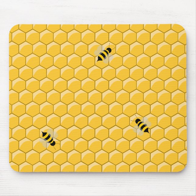 Bi- och honungskakamousepad musmatta (Framsidan)