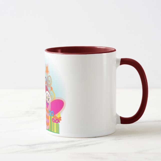 Bi och julgranar mugg (Höger)