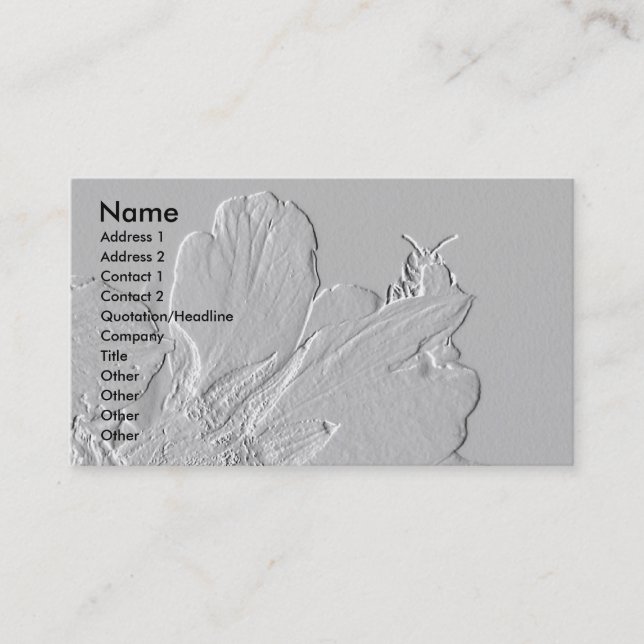 Bi på blommaPetalsdesign Visitkort (Framsida)