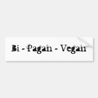 Bi - Pagan - Vegan Bildekal