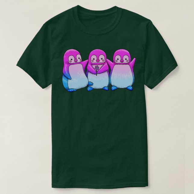 Bi Penguins T Shirt (Design framsida)