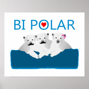 Bi Polar Bears Poster
